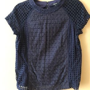 Madewell Multi- Material Blouse